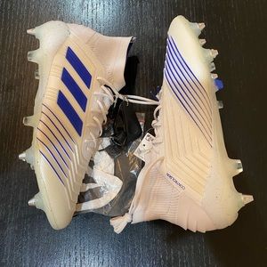 Adidas x Predator 19.1 SG Prime Knit Soccer Cleats x White Mens Size 9.5 D98055